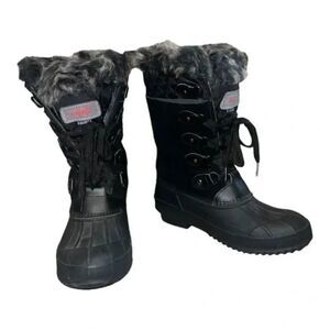Khombu Women's Colby Tall Pac Boots Winter Snow Duck Waterproof Insulated 7M EUC
